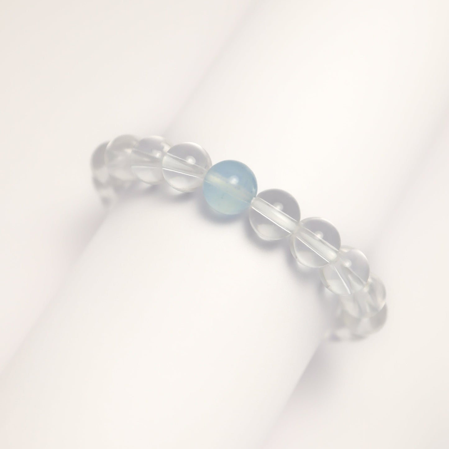 Tranquil Ocean - Clear Quartz & Aquamarine Bracelet