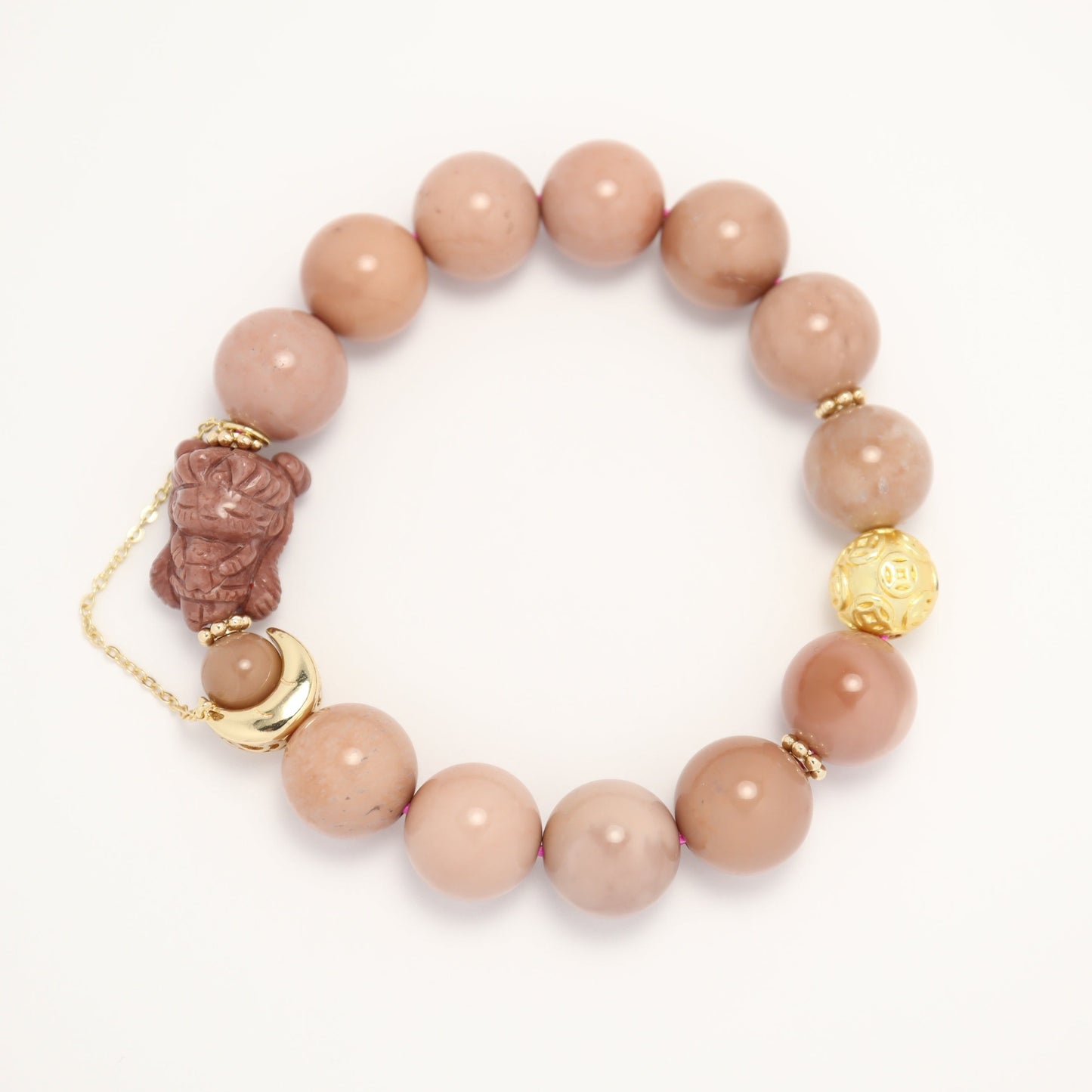 Moon Goddess - Alashan Agate Bracelet