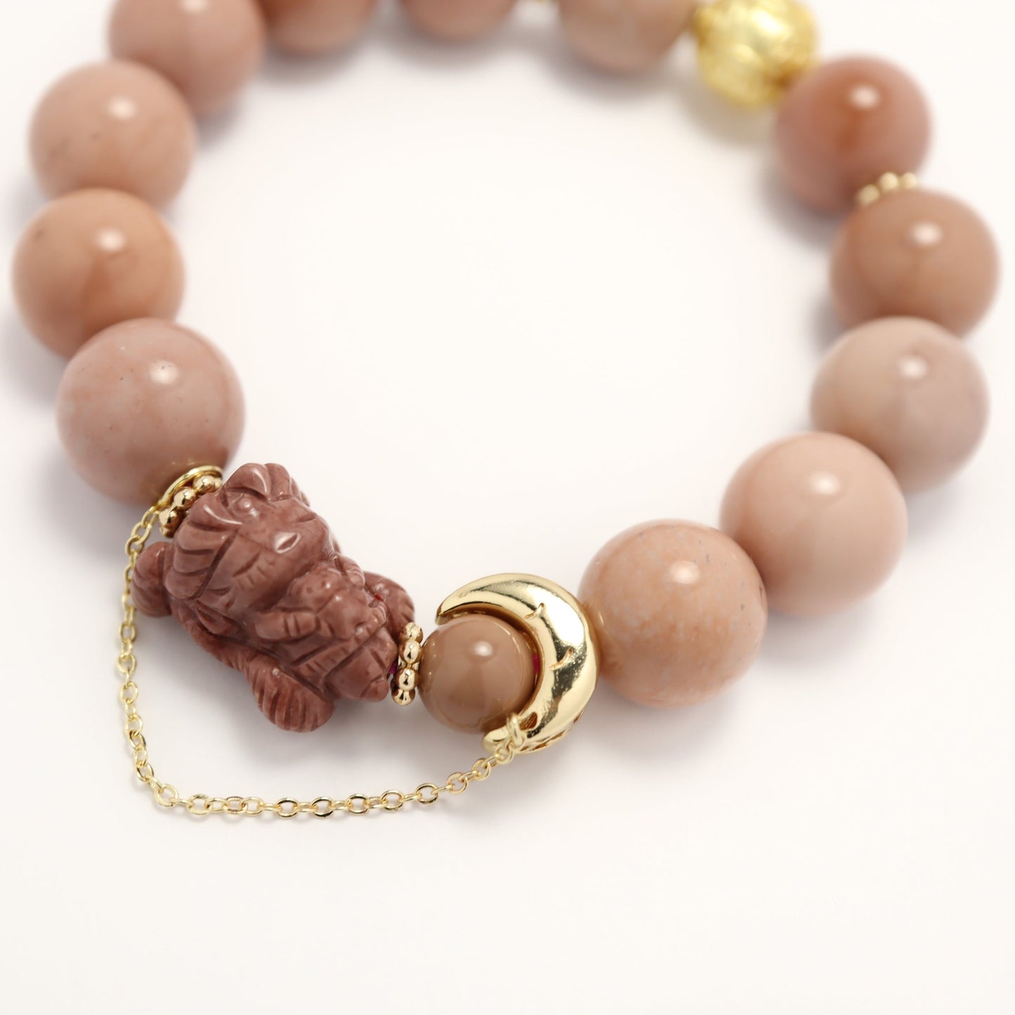 Moon Goddess - Alashan Agate Bracelet
