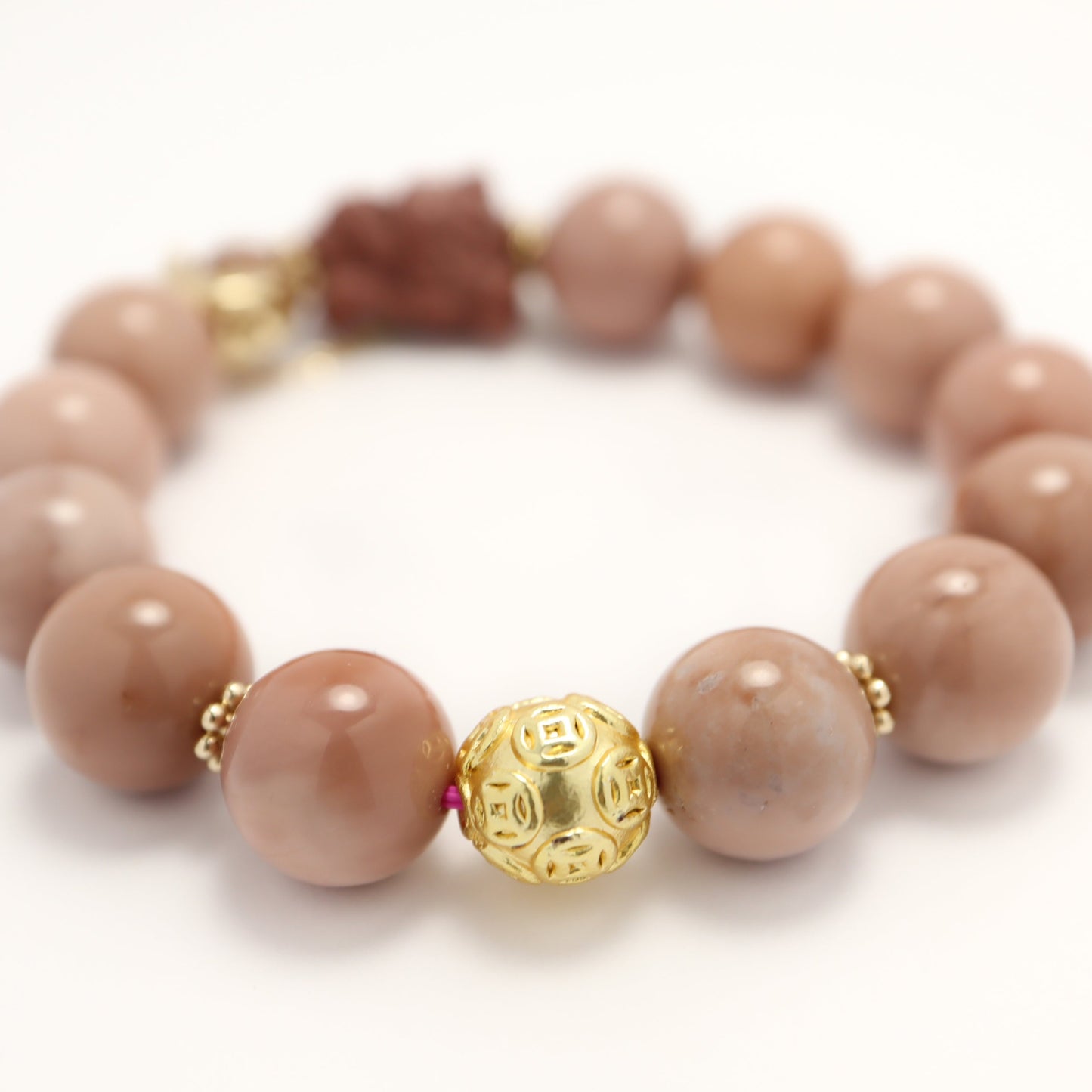 Moon Goddess - Alashan Agate Bracelet
