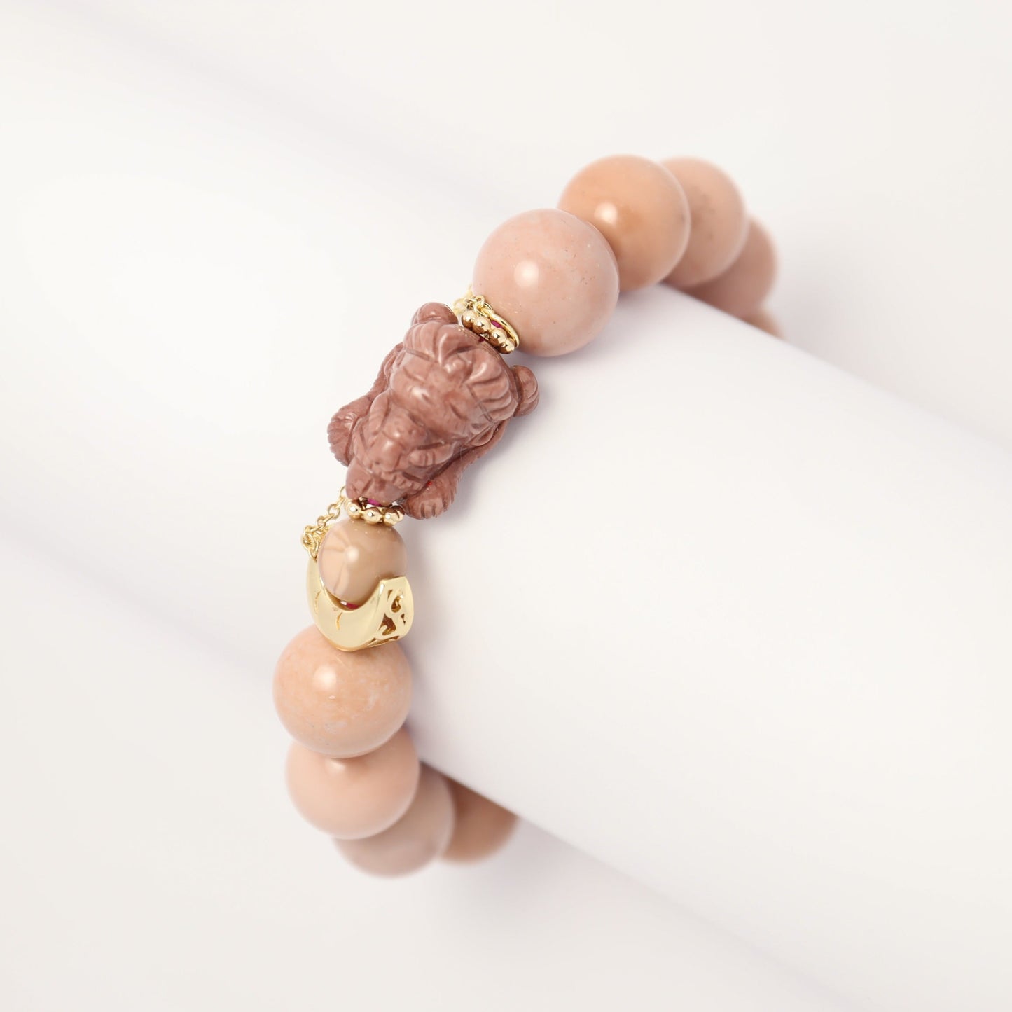 Moon Goddess - Alashan Agate Bracelet