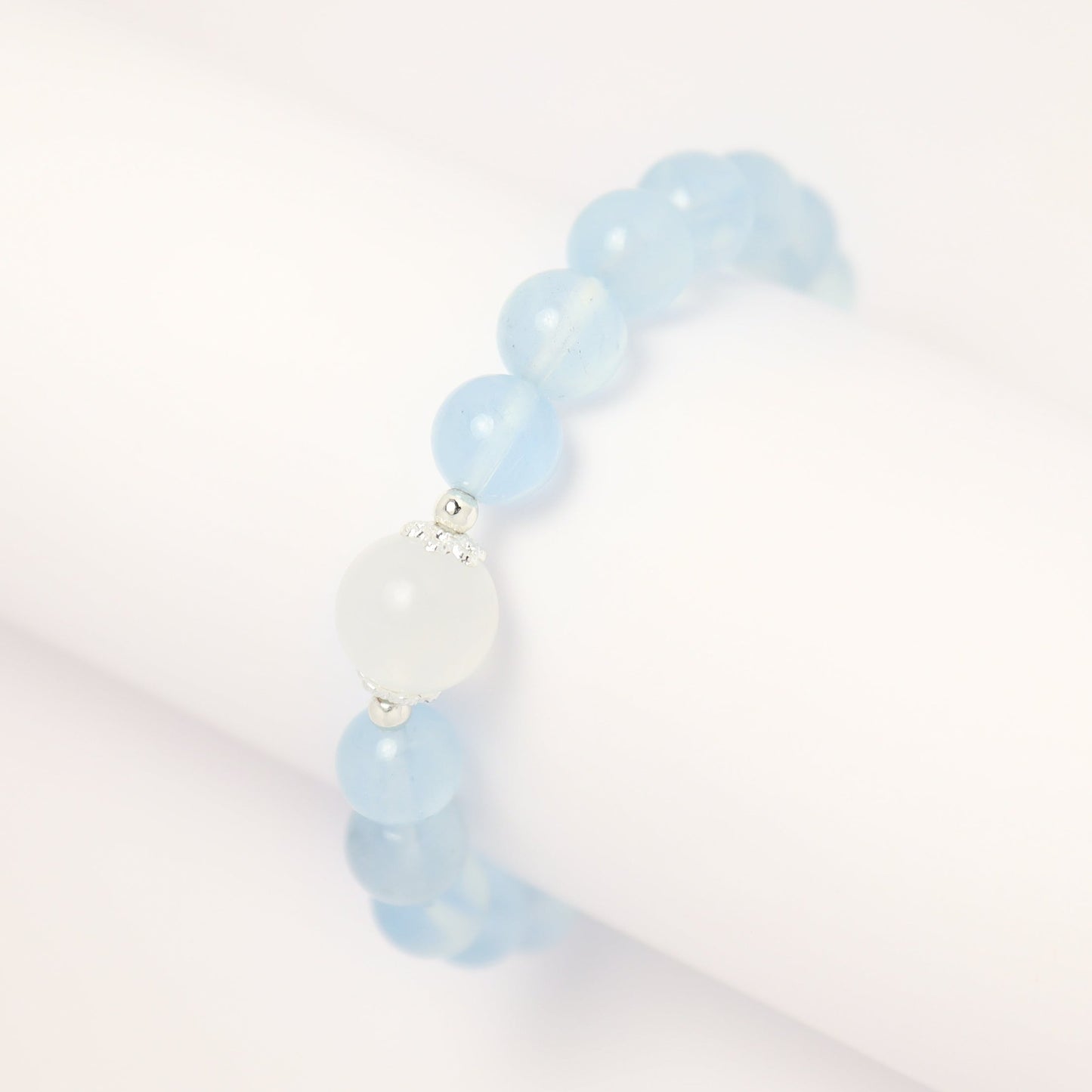 Moonlight Marine - Aquamarine & Moonstone Bracelet