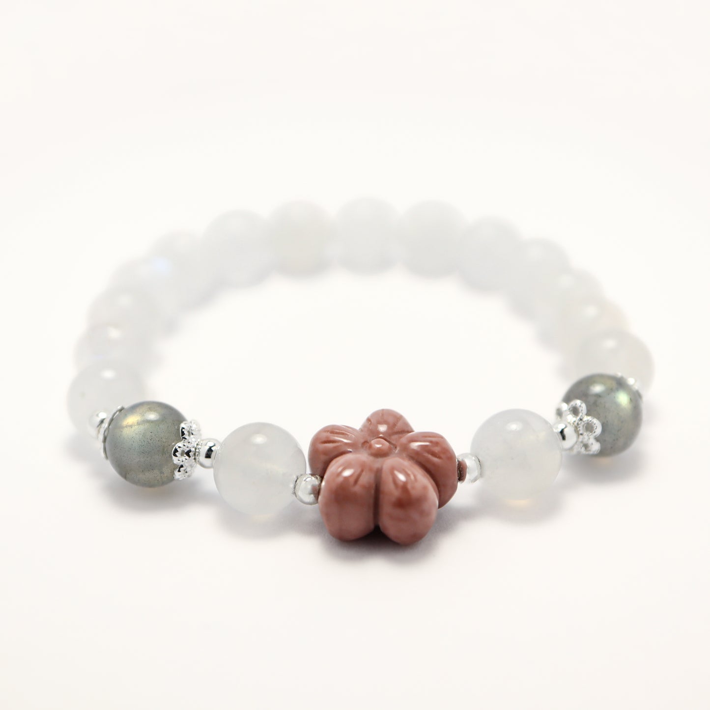 Moon & Mei - Alashan Agate Moonstone Bracelet
