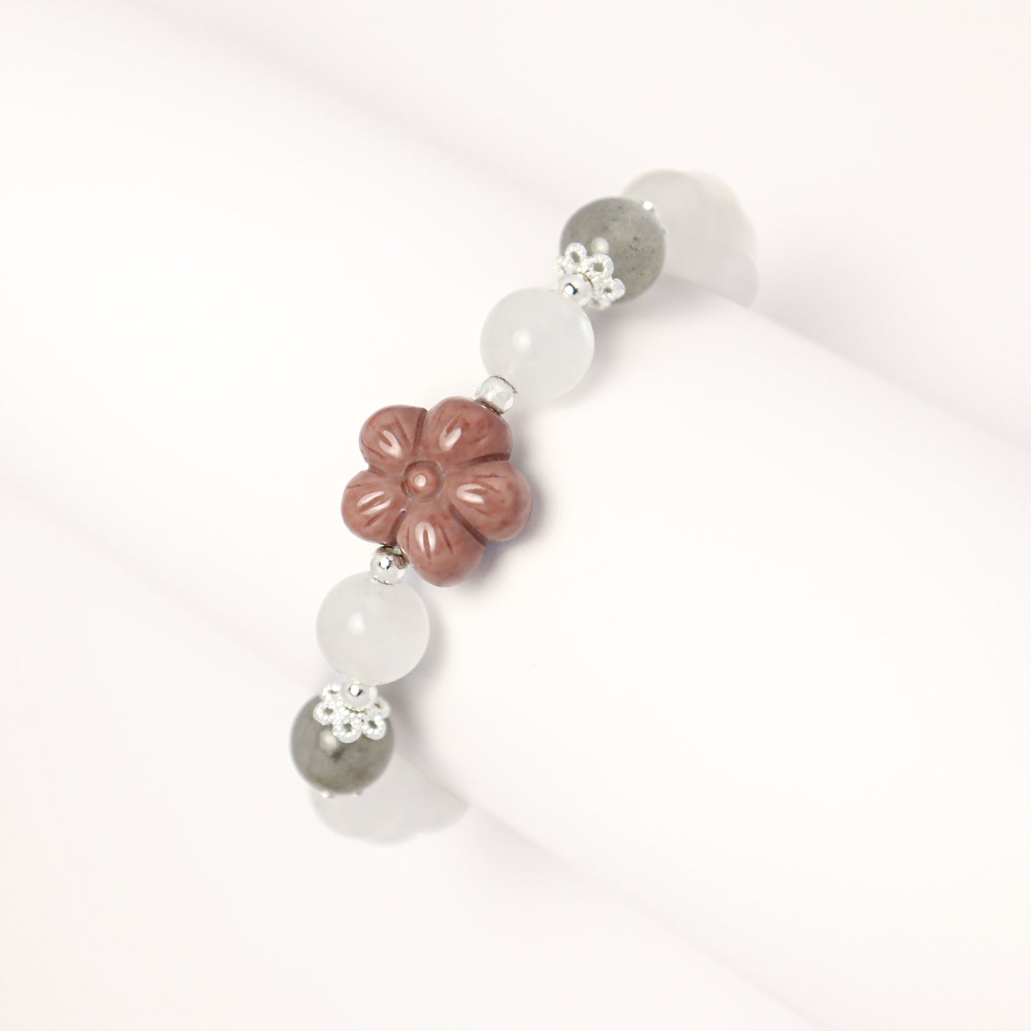 Moon & Mei - Alashan Agate Moonstone Bracelet