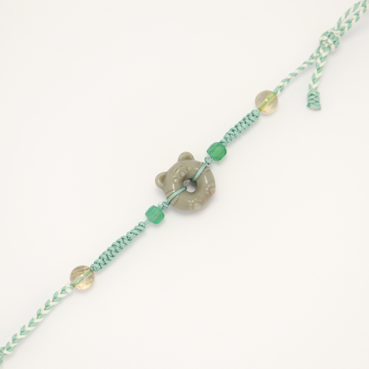 Baby Tiger - Alashan Agate Adjustable Unisex Bracelet