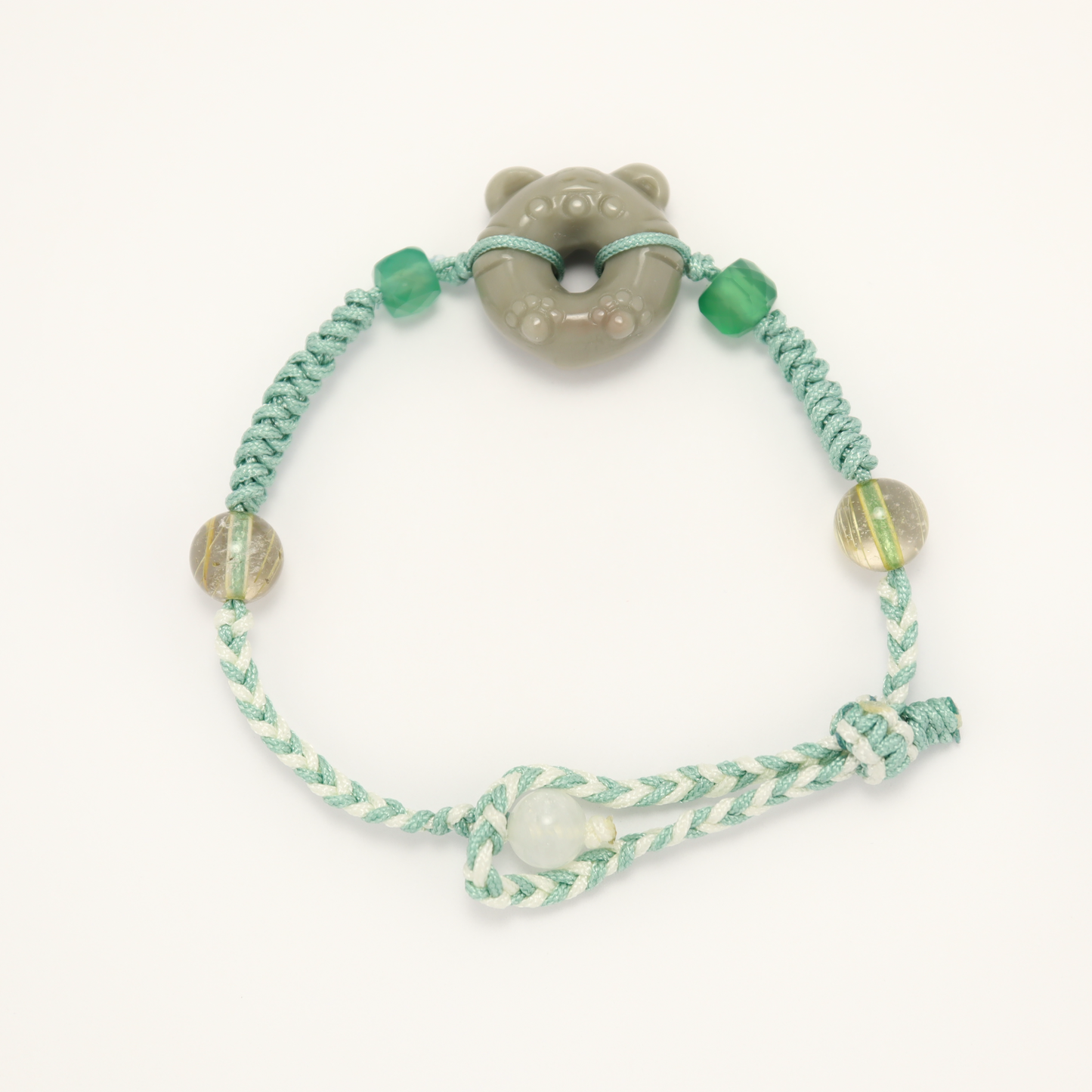 Baby Tiger - Alashan Agate Adjustable Unisex Bracelet