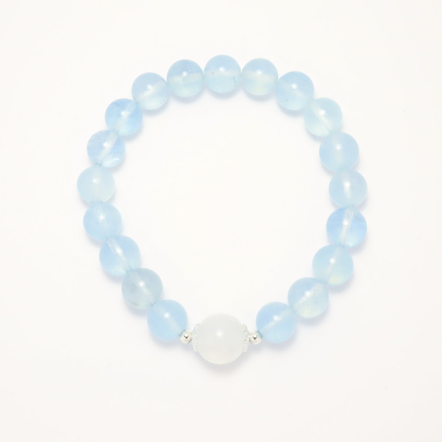 Moonlight Marine - Aquamarine & Moonstone Bracelet