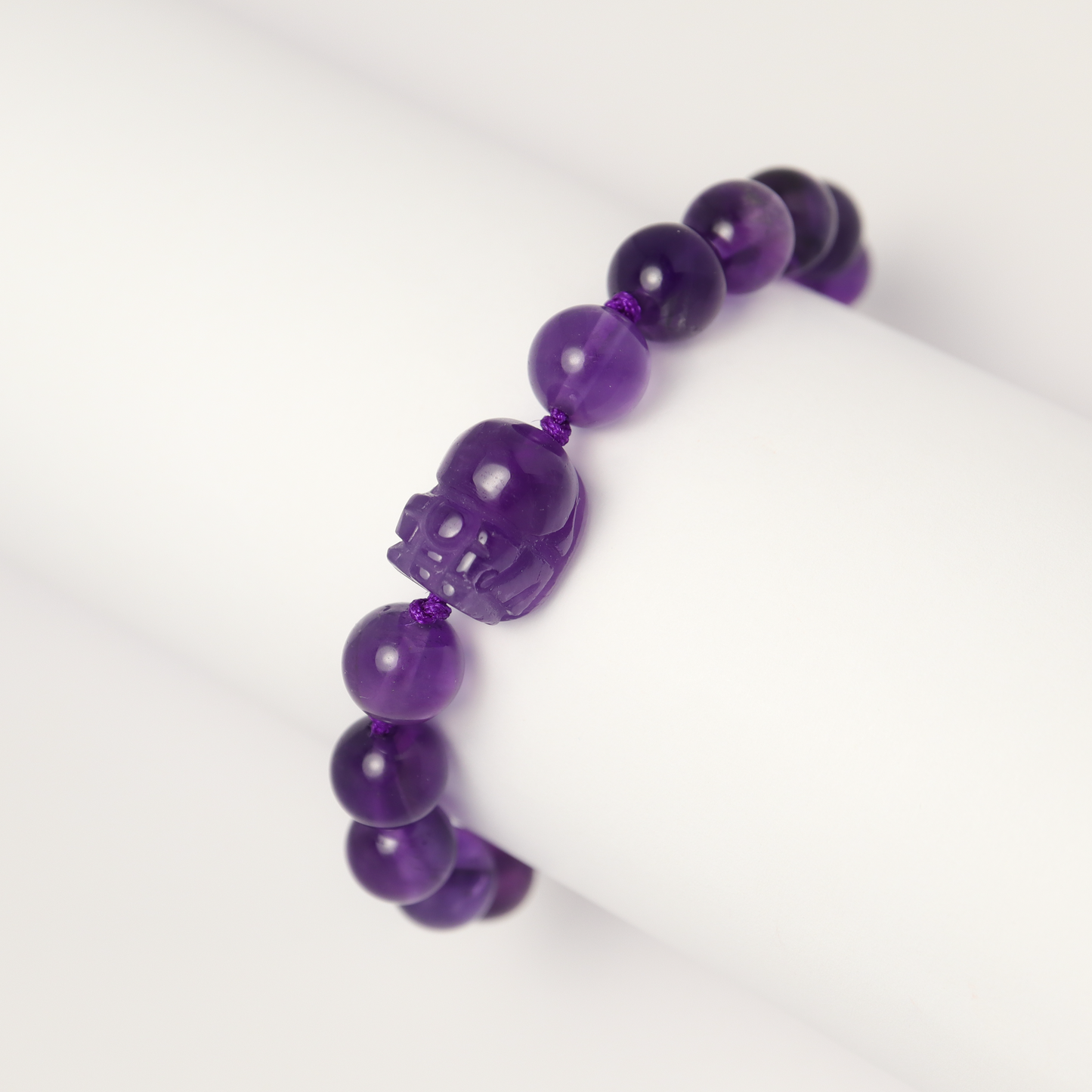 Amethyst Pixiu - Career Luck Adjustable Length Amethyst Bracelet