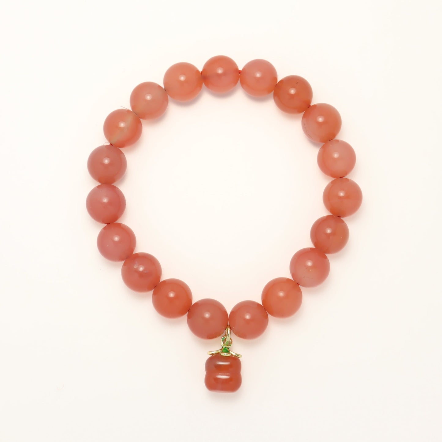 Fortune Persimmon - Crimson Agate Bracelet (8mm-10mm)
