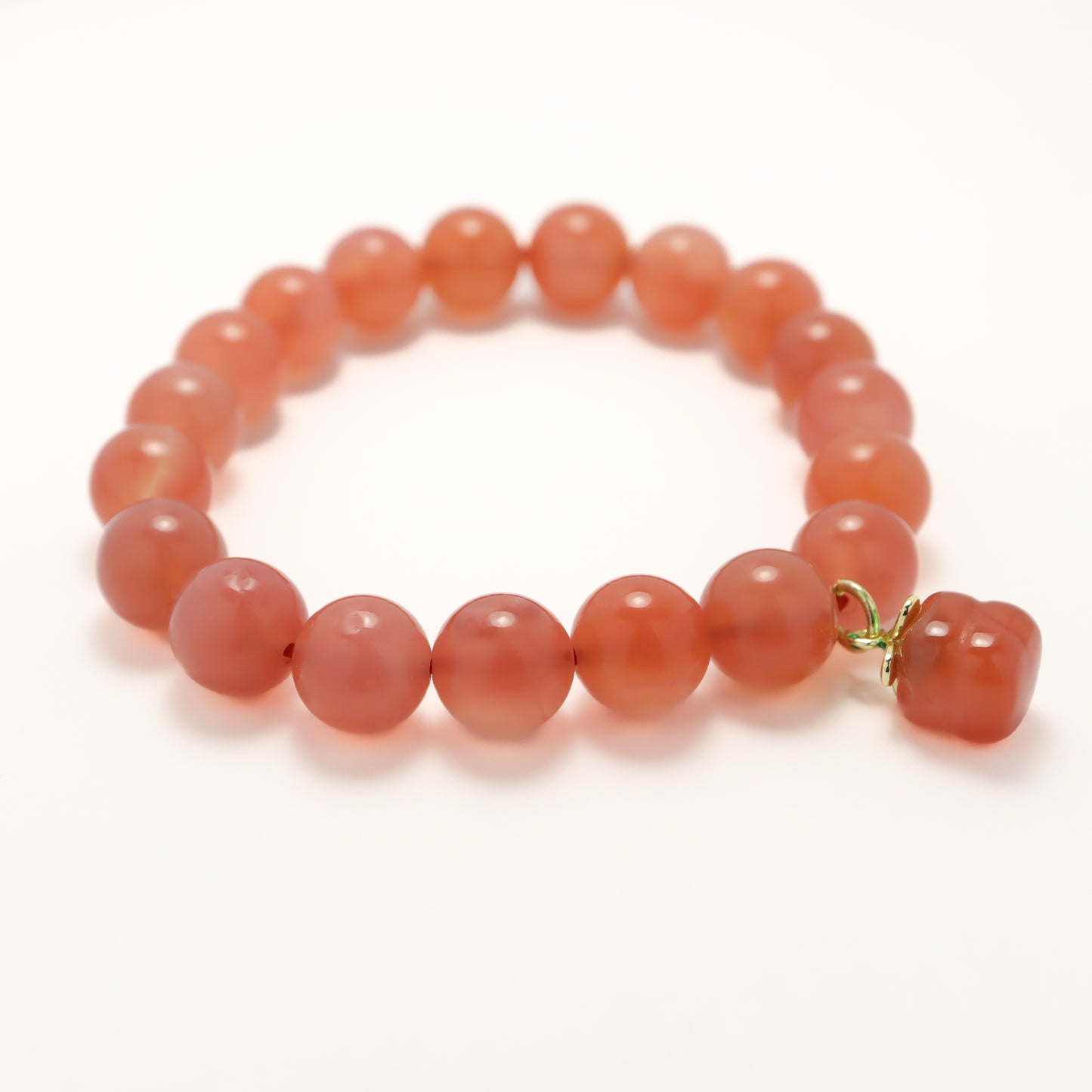 Fortune Persimmon - Crimson Agate Bracelet (8mm-10mm)