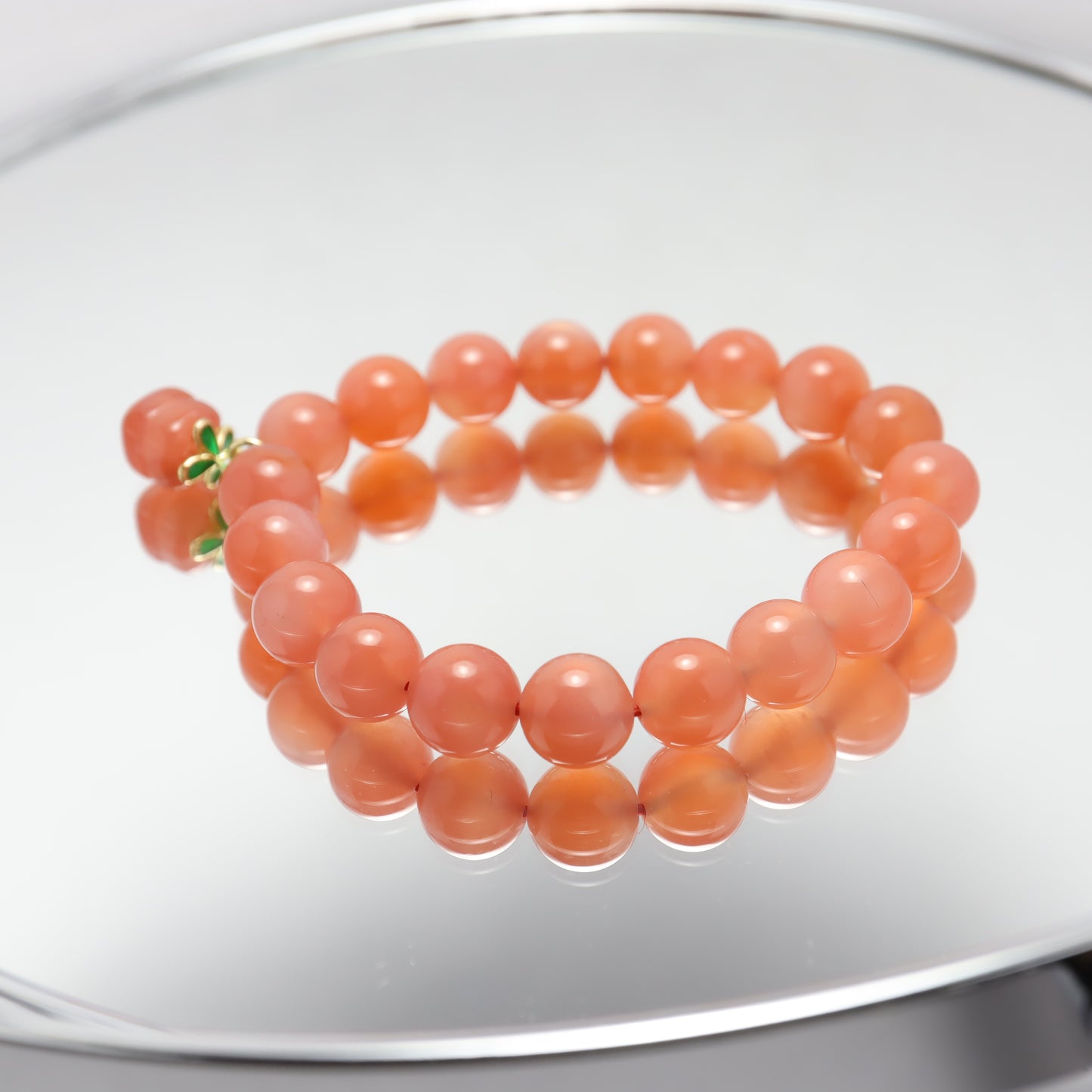 Fortune Persimmon - Crimson Agate Bracelet (8mm-10mm)