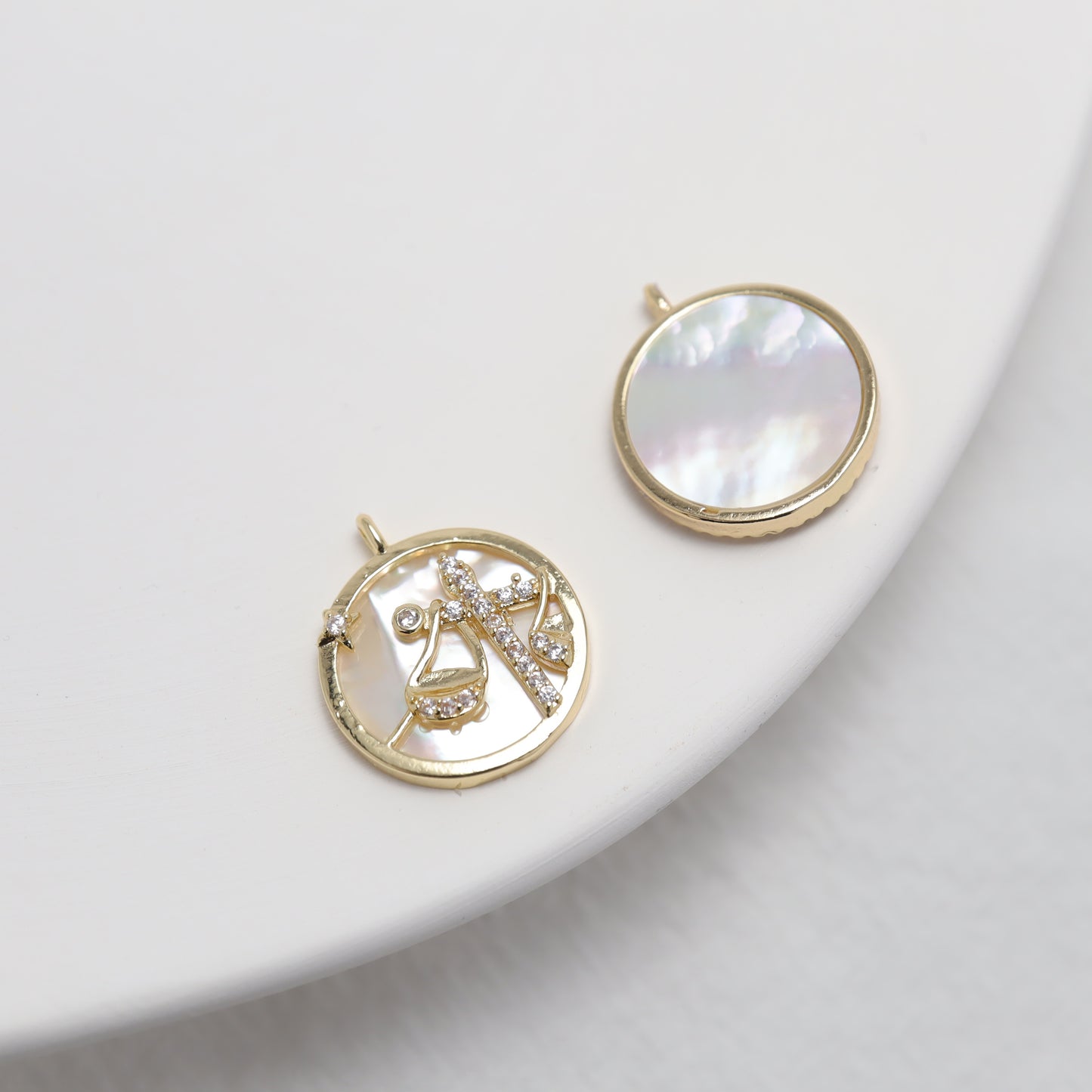 Zodiac - Lavender Amethyst & Moonstone With 12 Constellation Pendant Bracelet
