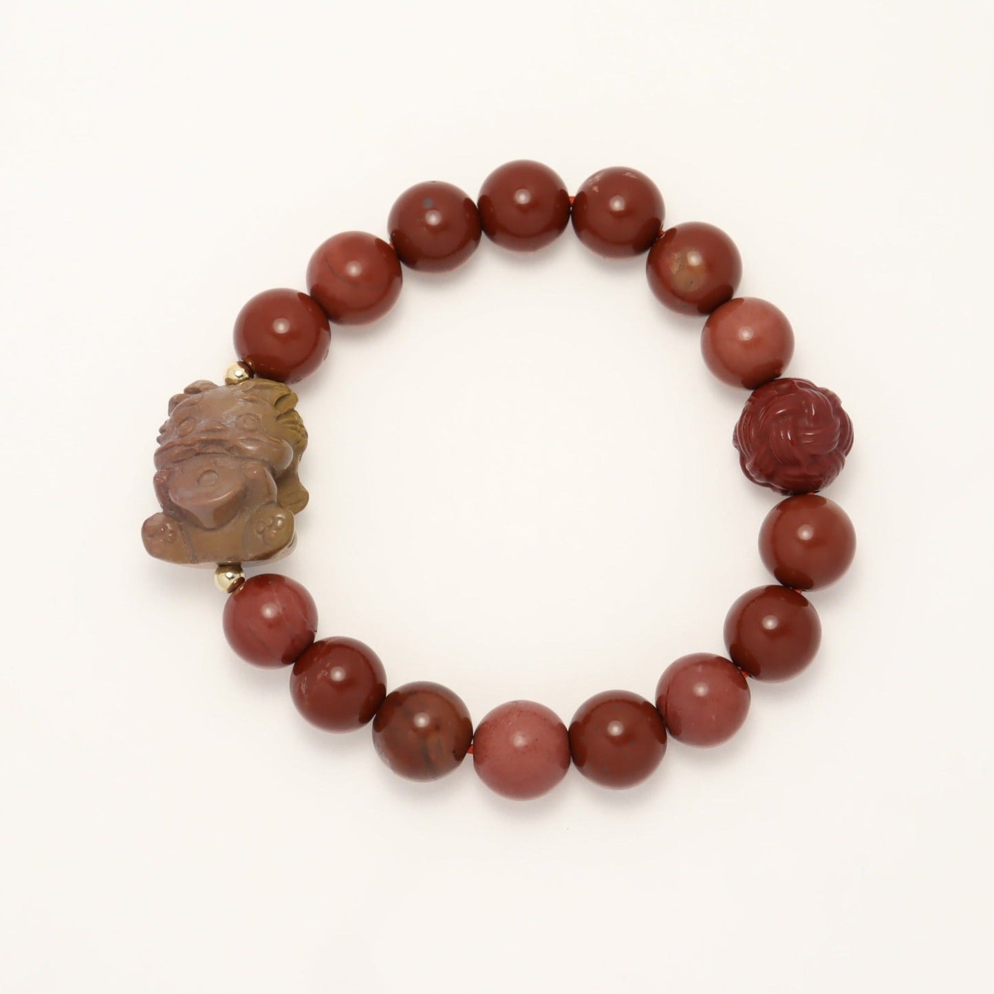 Gold Gobble Monster - Pixiu Alashan Agate Bracelet (Female & Male)