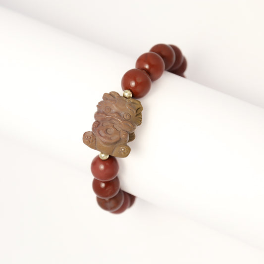 Gold Gobble Monster - Pixiu Alashan Agate Bracelet (Female & Male)