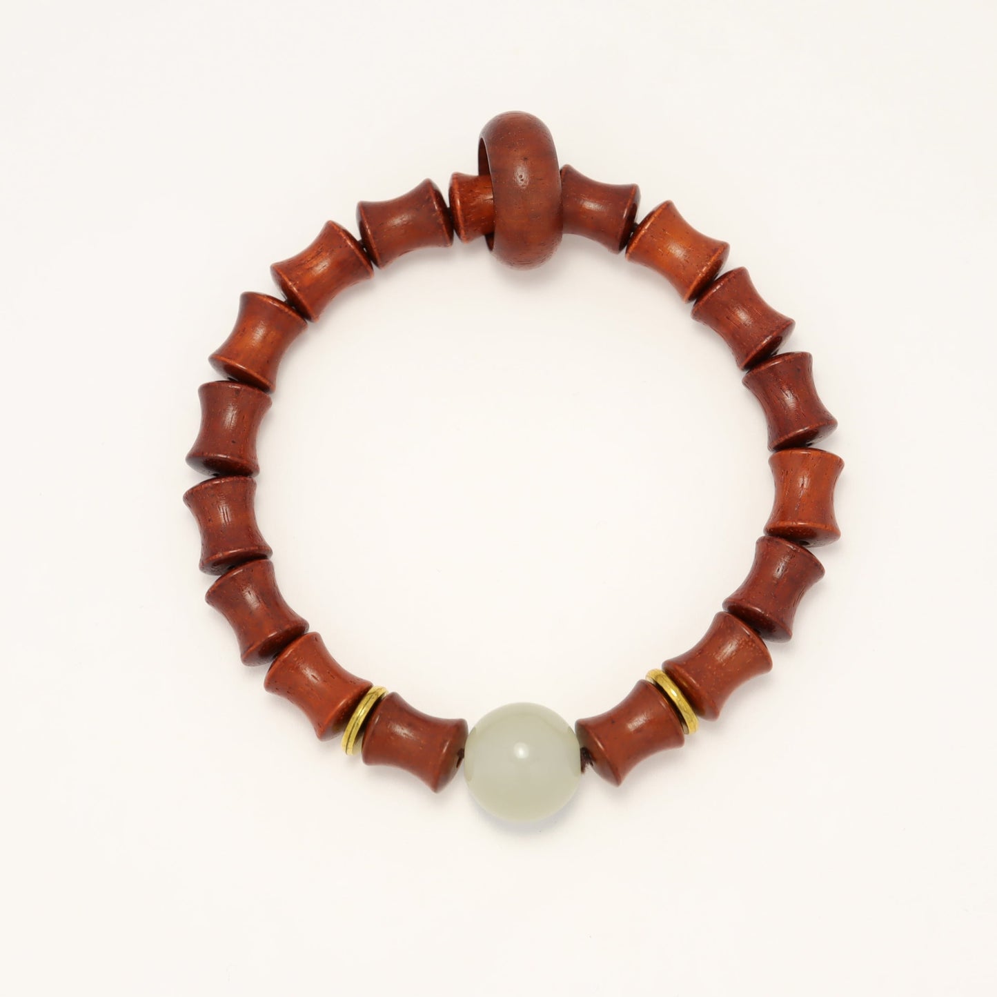 Red Sandalwood & Luminous Stone Bracelet (Female & Male)
