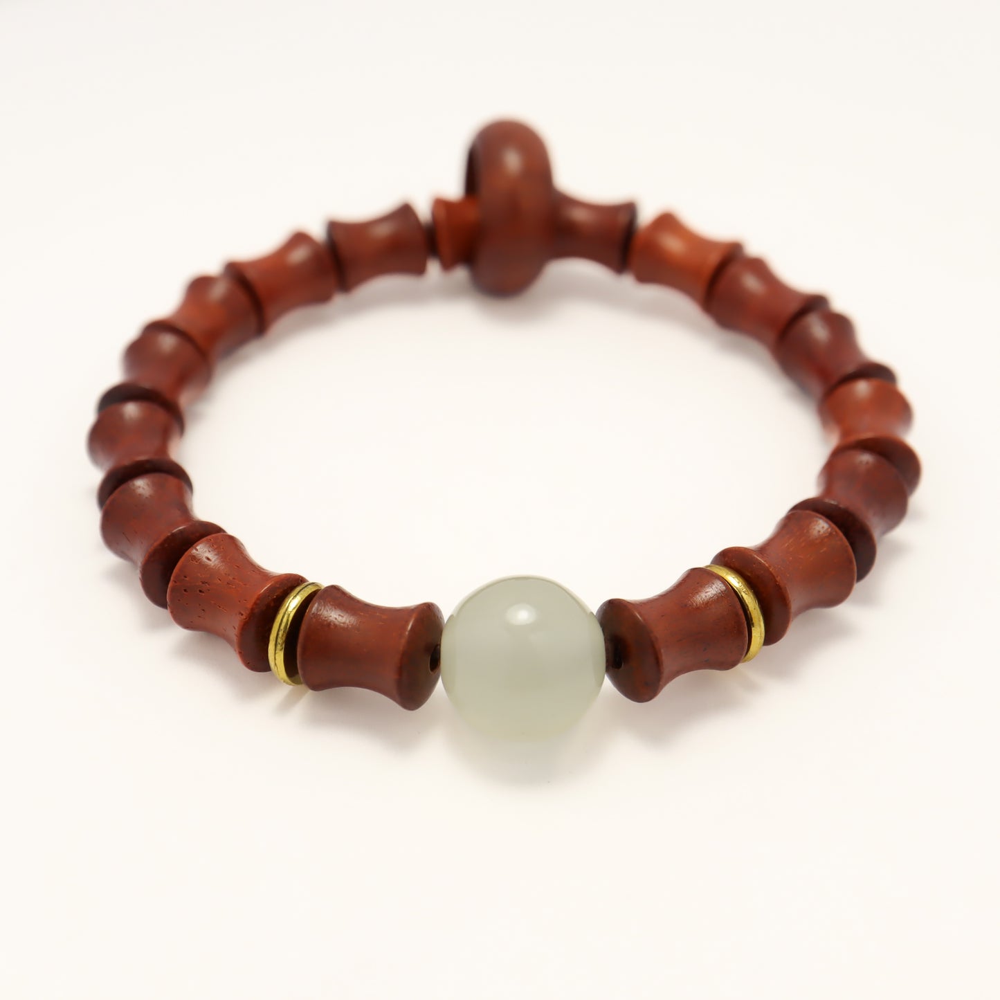 Red Sandalwood & Luminous Stone Bracelet (Female & Male)