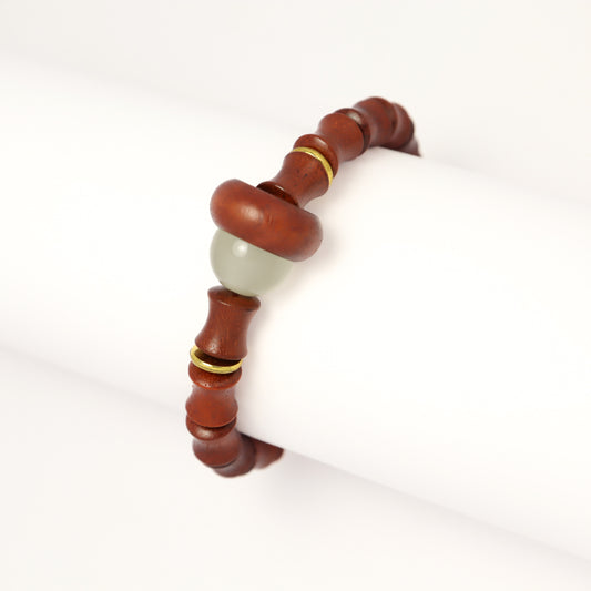Red Sandalwood & Luminous Stone Bracelet (Female & Male)