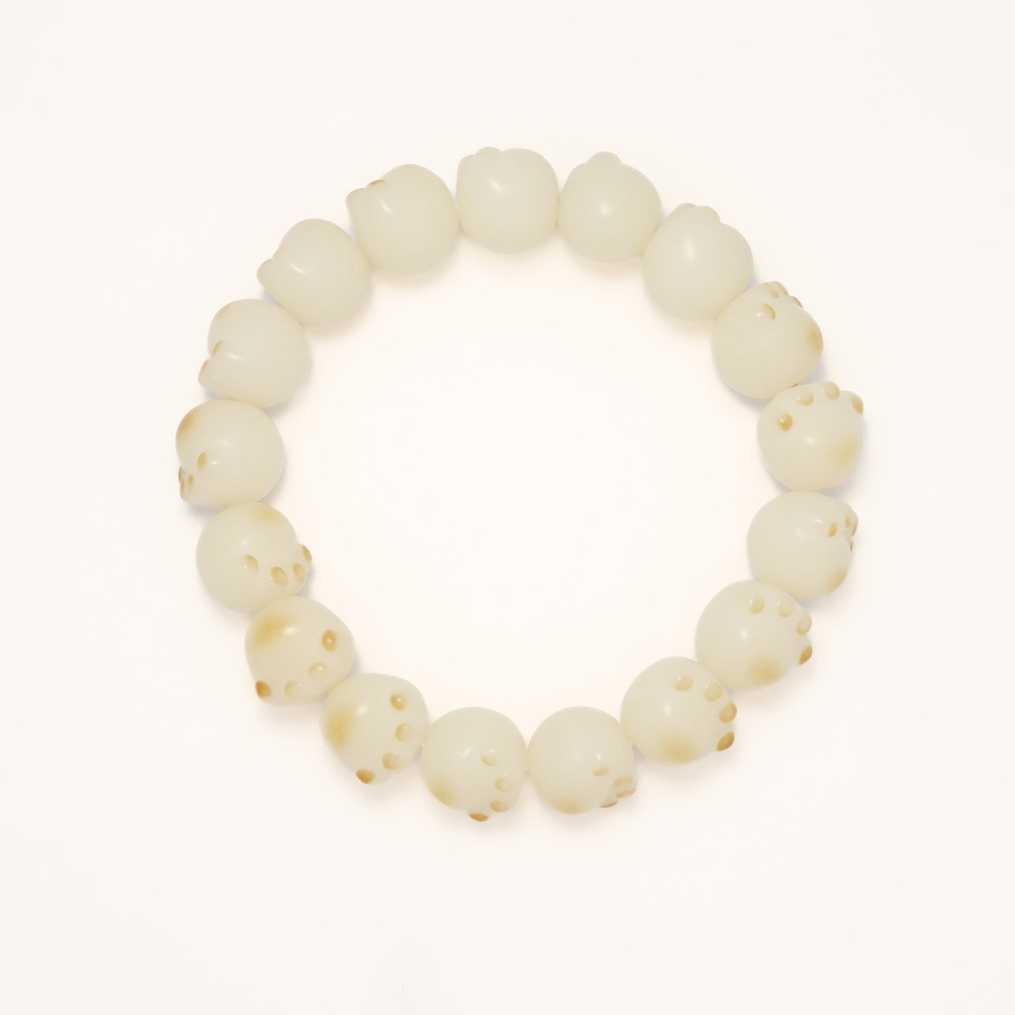 Cutie Cat Paw Burned Style Bodhi Root Bracelet