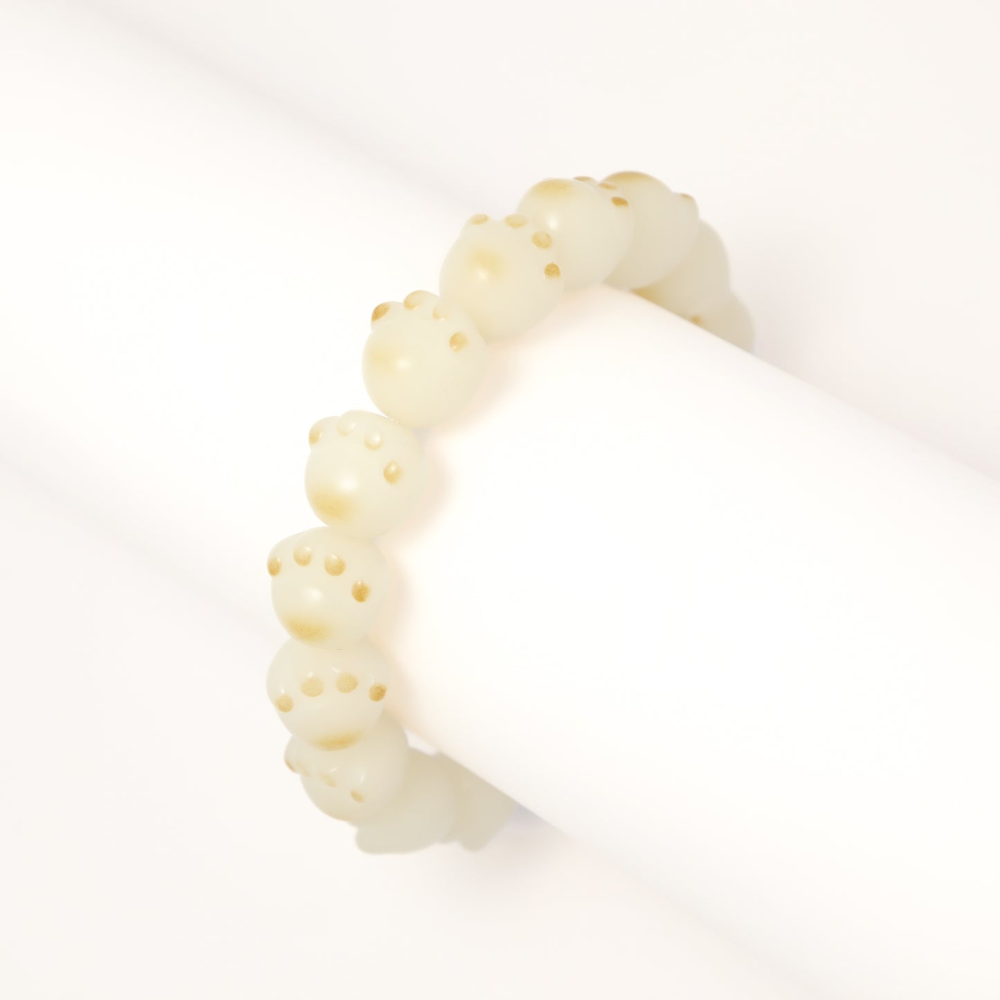 Cutie Cat Paw Burned Style Bodhi Root Bracelet