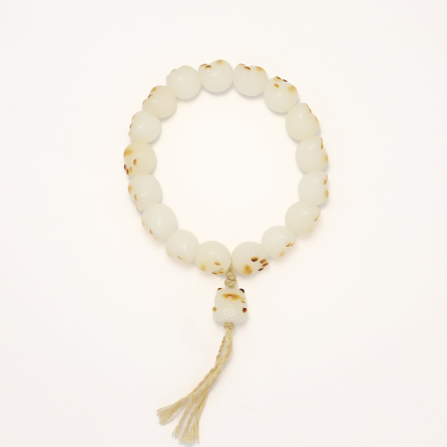 Fortune Cat - Burned Style Cat Paw Bodhi Root Bracelet