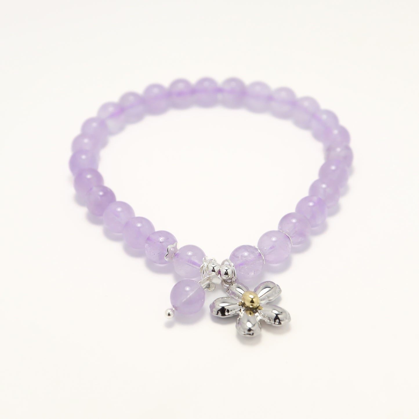Flower Story - Lavender Amethyst Bracelet