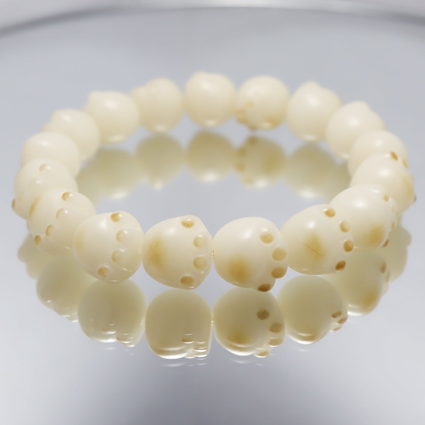 Cutie Cat Paw Burned Style Bodhi Root Bracelet