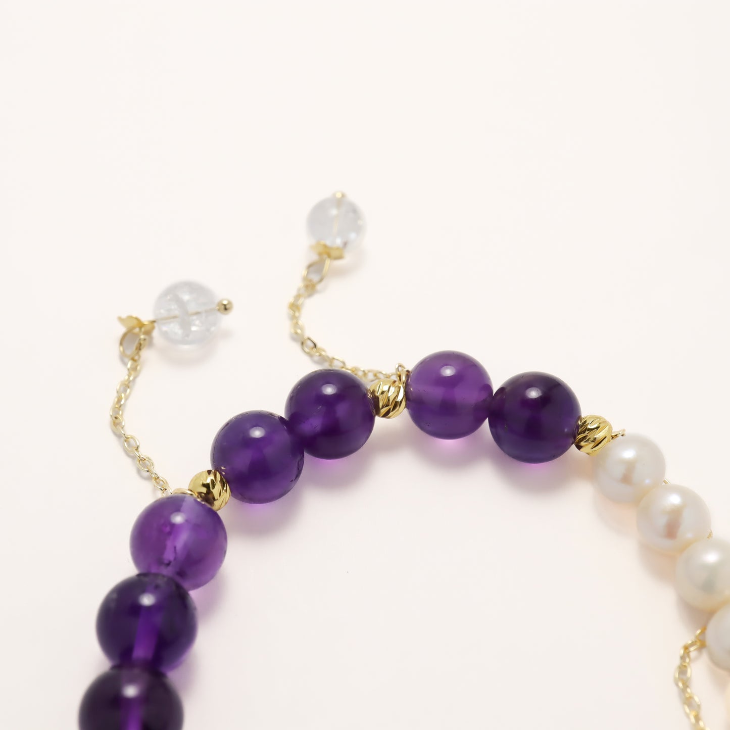 Victoria Treasure - Amethyst & Freshwater Pearl Bracelet