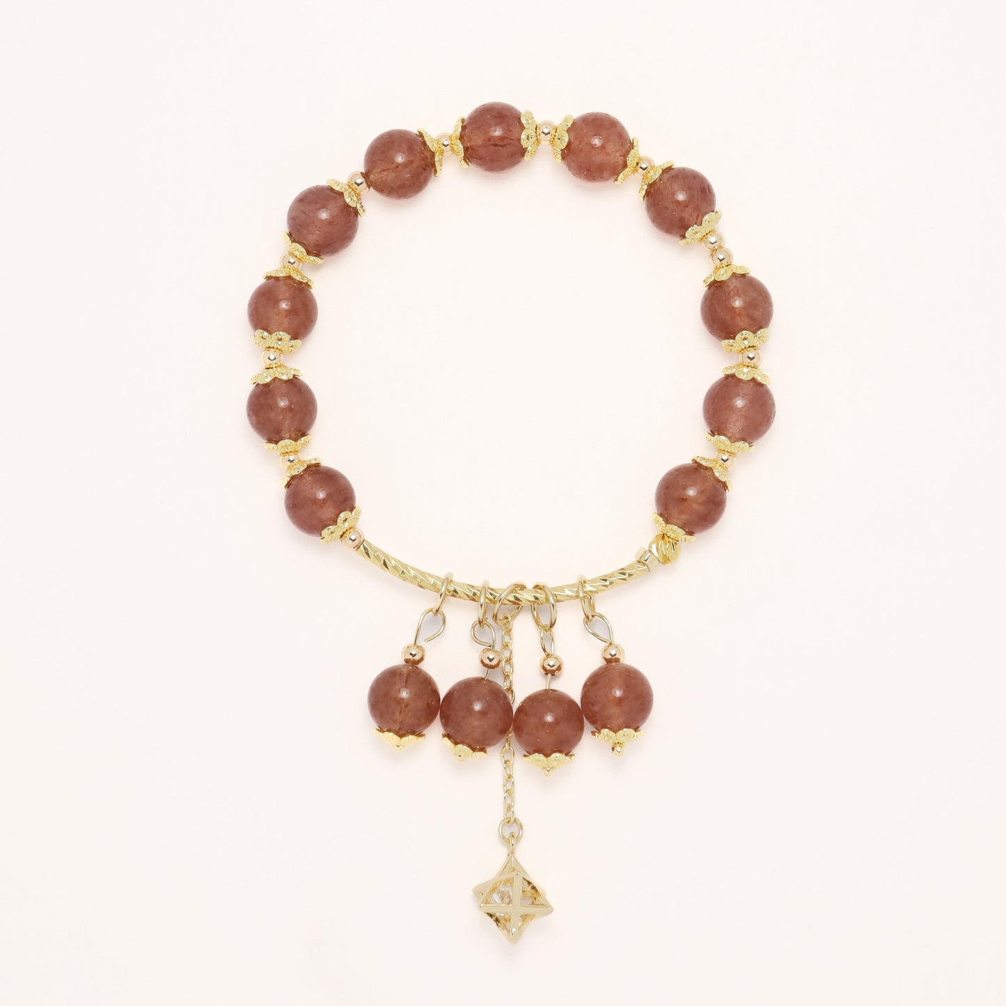 Magnificence M&V - Strawberry Quartz Bracelet