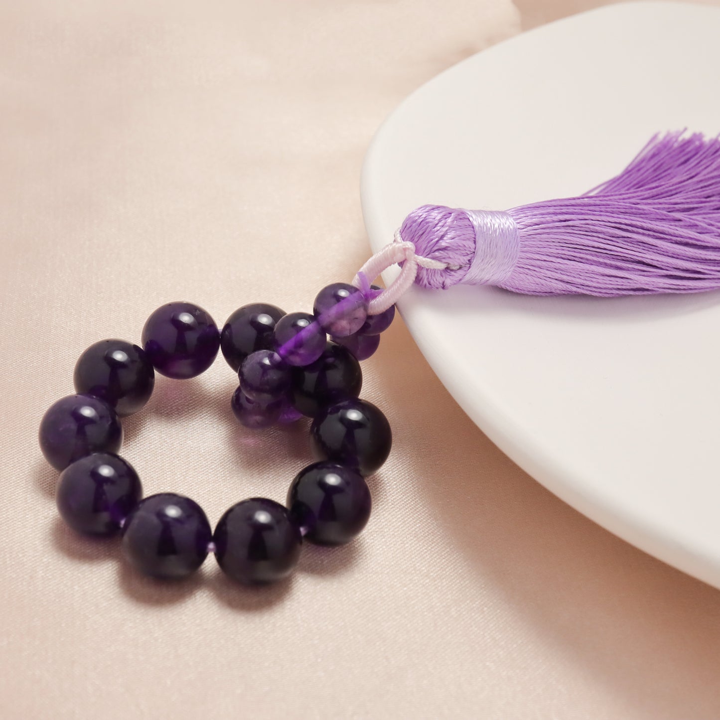 Purple Memory - Amethyst Mini Finger Bracelet
