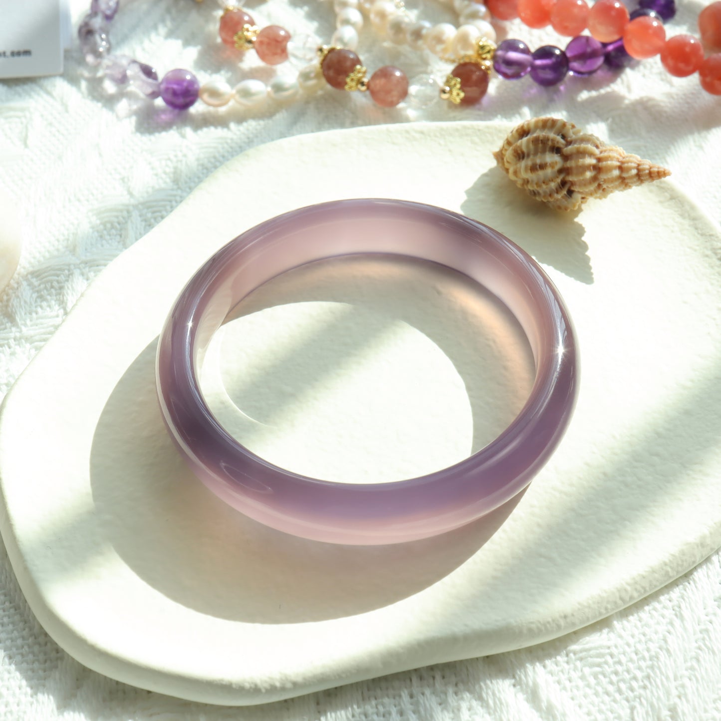 Royale Purple Ice Chalcedony Bangle Bracelet (Pre-Sale) (Some in Stock)