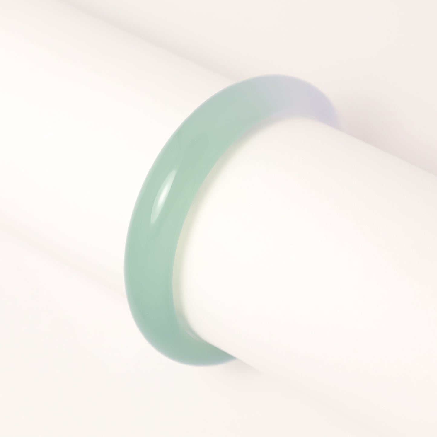Mountain Breeze - Green & White Chalcedony Bangle Bracelet (Pre-Sale) (Some in Stock)