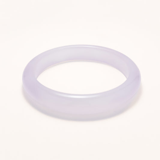 Violet Purple Ice Chalcedony Bangle Bracelet (Pre-Sale) (Some In Stock)