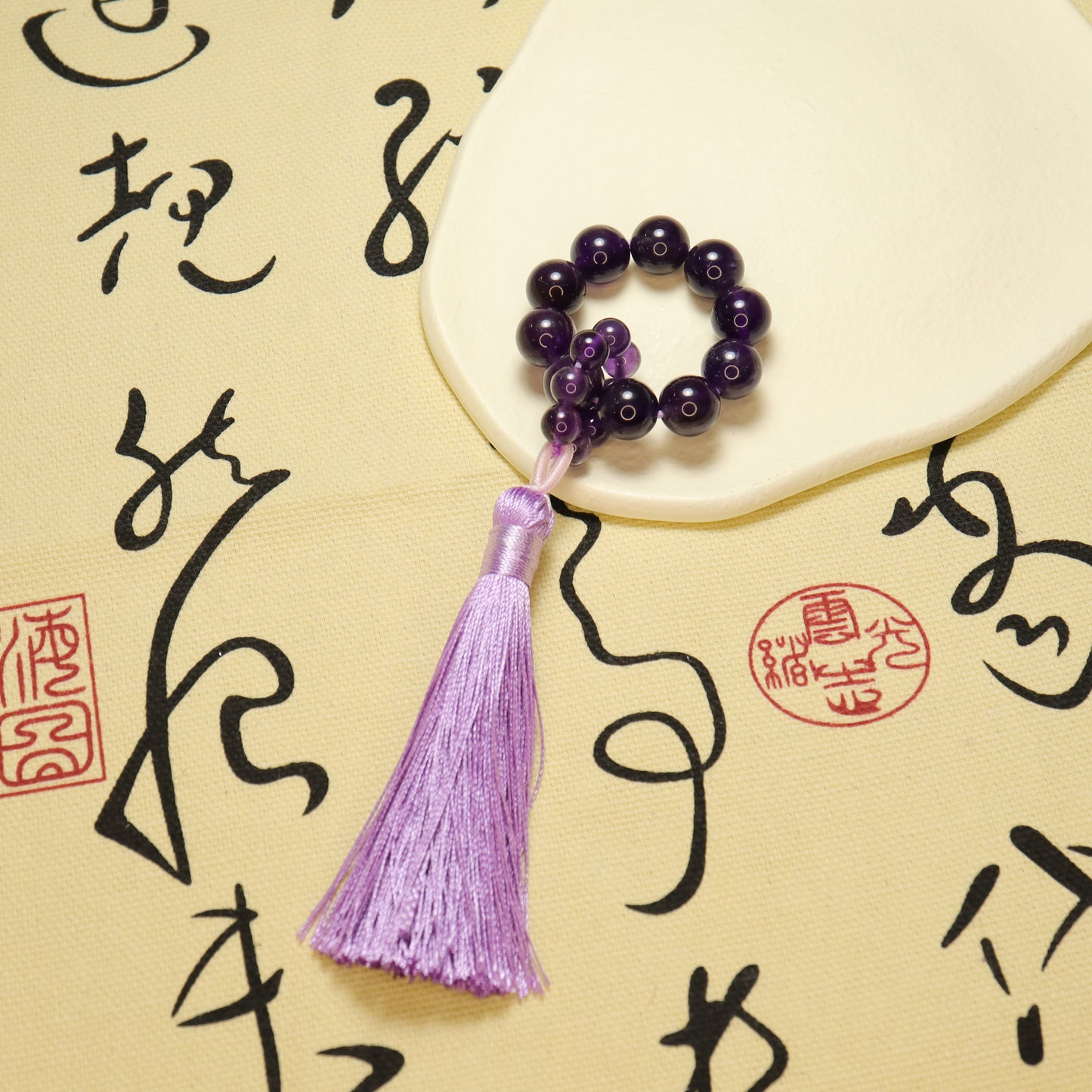 Purple Memory - Amethyst Mini Finger Bracelet