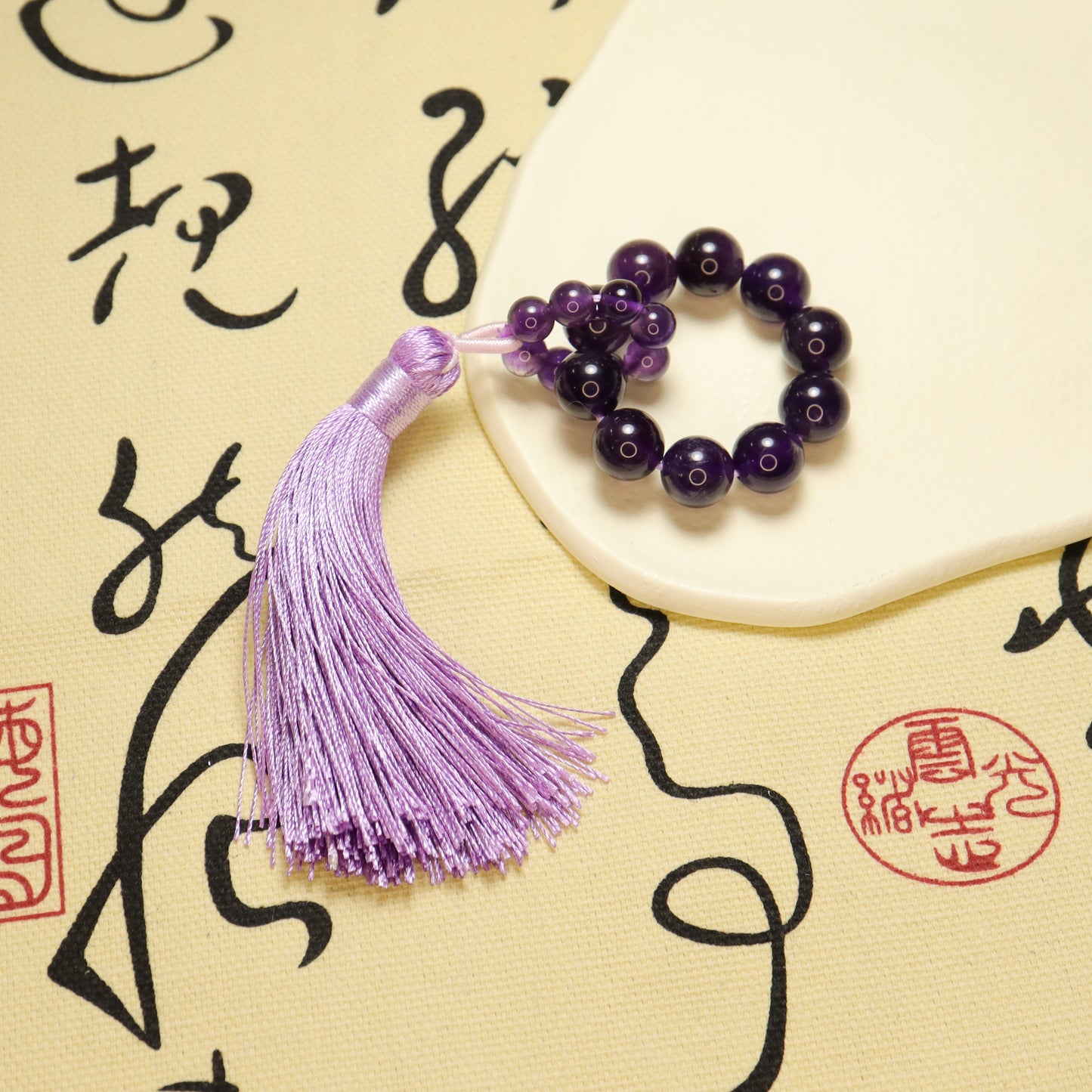 Purple Memory - Amethyst Mini Finger Bracelet