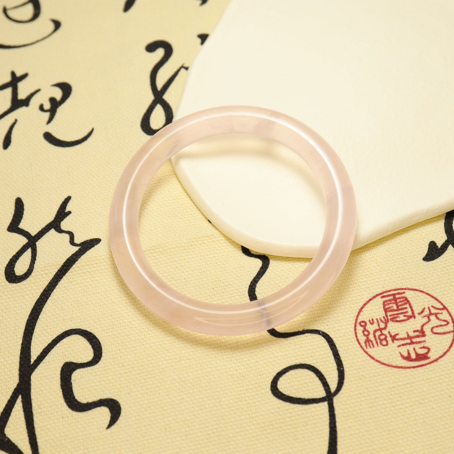 Rose Memory - Madagascar Rose Quartz Bangle Bracelet (Pre-Sale) (Some in Stock)