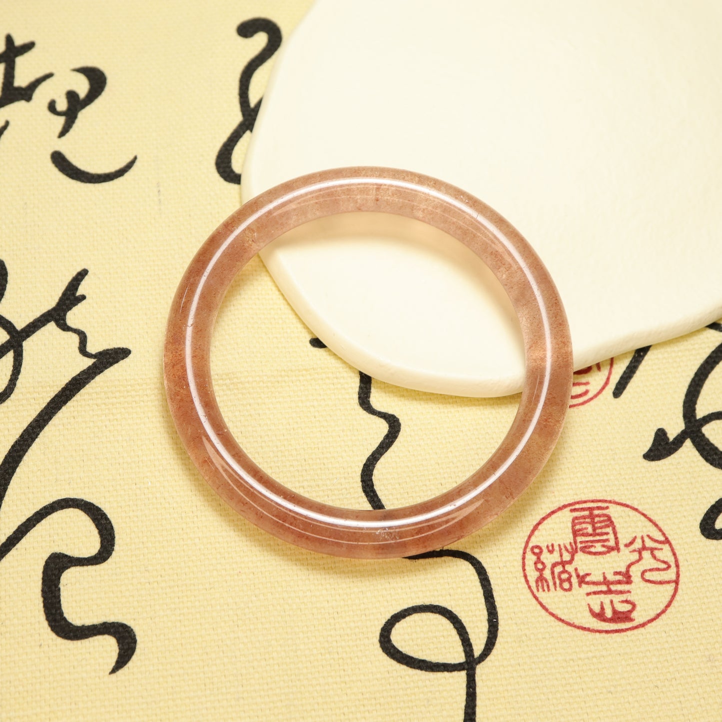 Sweet Love - Strawberry Quartz Bangle Bracelet (Pre-Sale) (Some in stock)