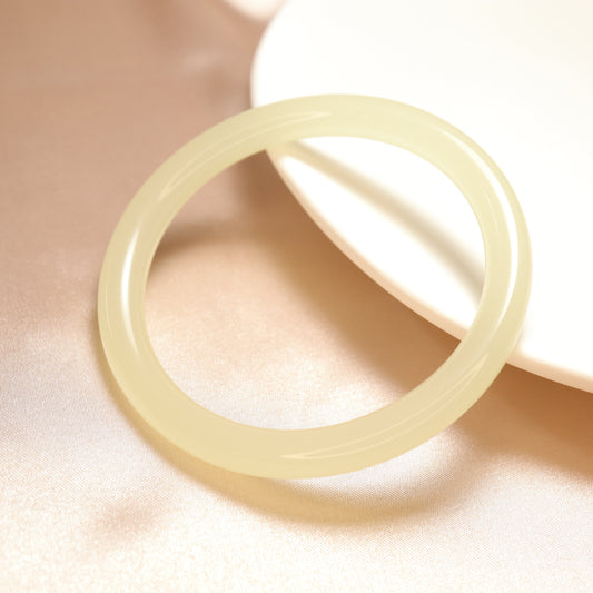 Mont Ice - Qingbai Jade Light Green Afghanistan Jade Bangle Bracelet (Pre-Sale) (Some in Stock)