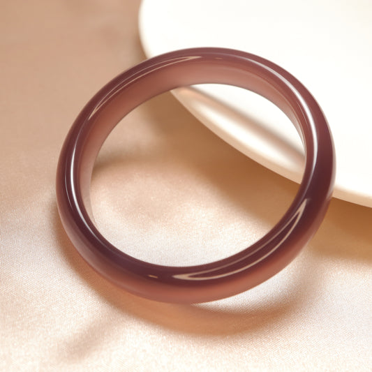 Royale Purple Ice Chalcedony Bangle Bracelet (Pre-Sale) (Some in Stock)