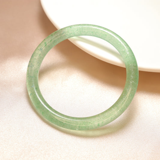 Sweet Youth - Green Strawberry Quartz Bangle Bracelet (Pre-Sale) (Some in Stock)