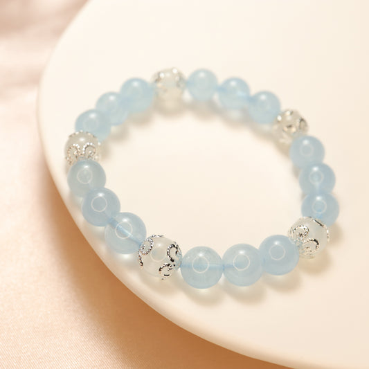 Love Aegean Sea - Moonstone & Aquamarine Bracelet