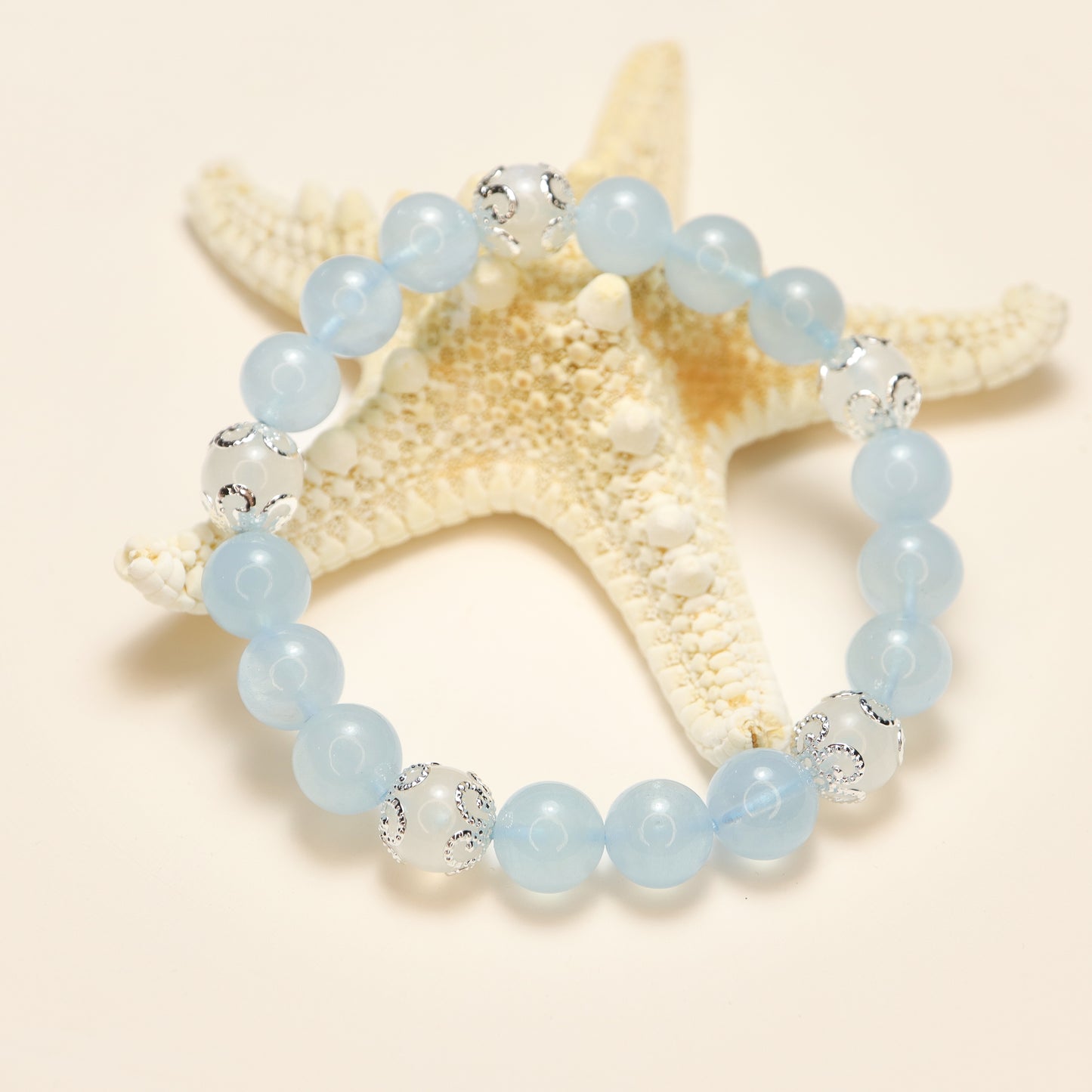 Love Aegean Sea - Moonstone & Aquamarine Bracelet