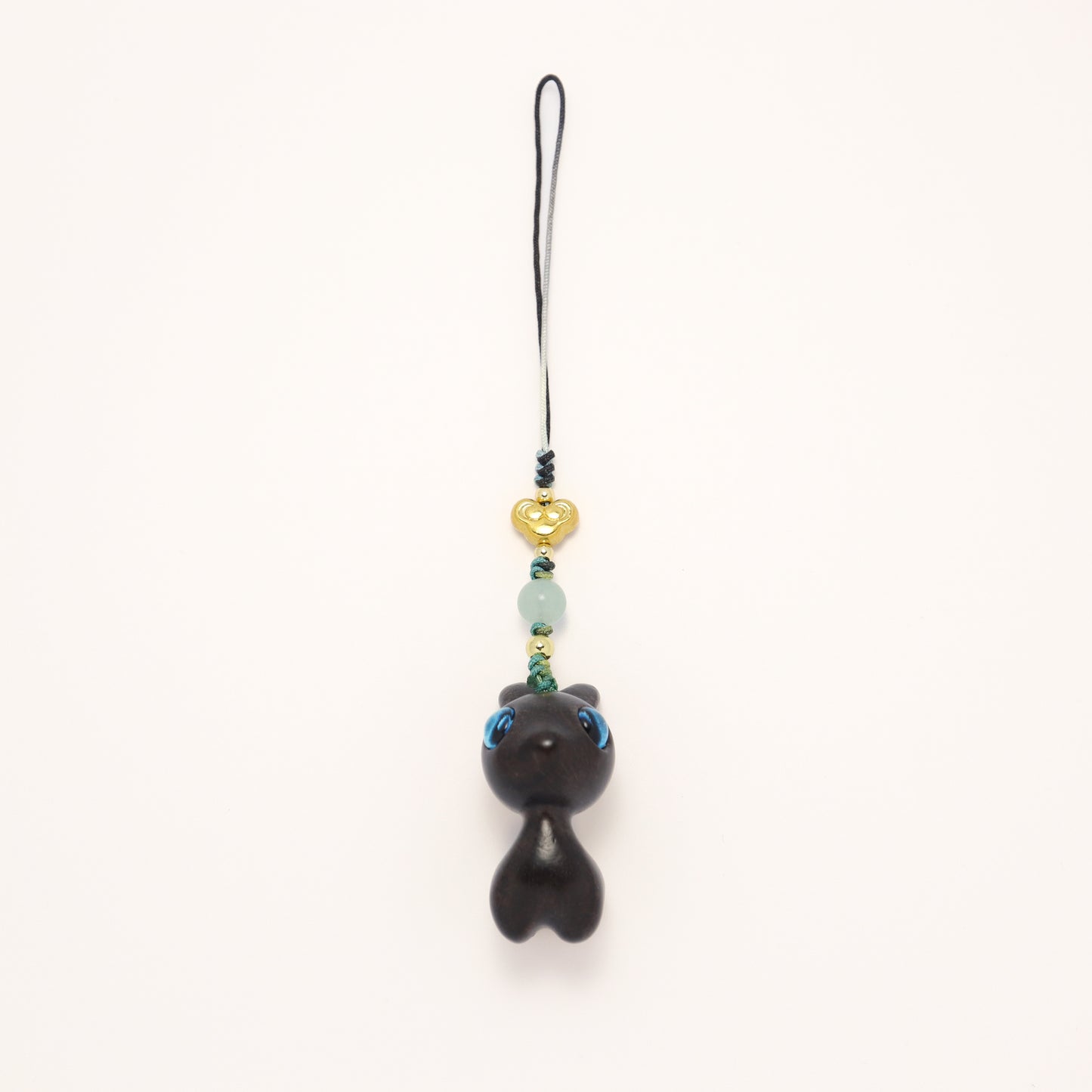 Cutie Deer Macassar Ebony Key Chain Phone Charm