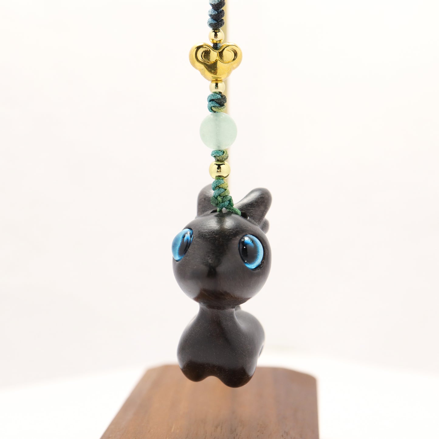 Cutie Deer Macassar Ebony Key Chain Phone Charm