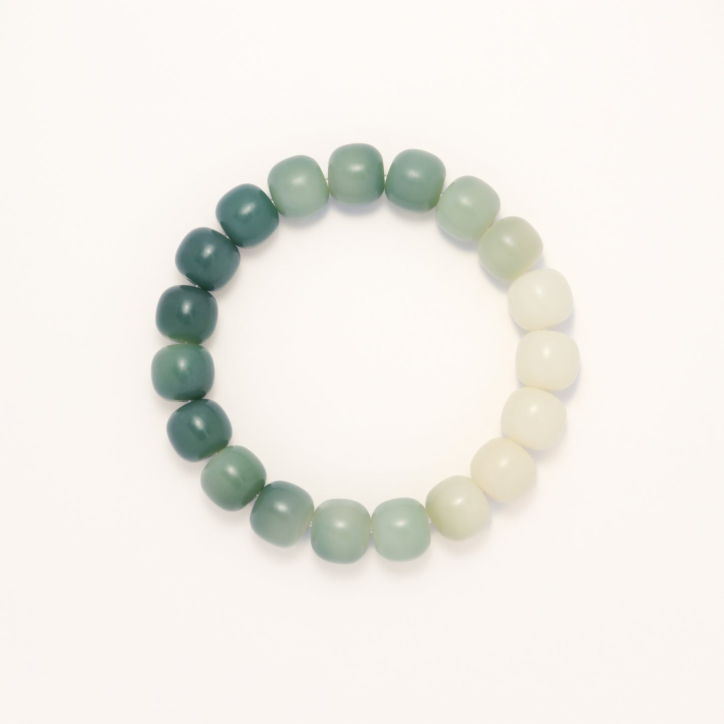 Spring Minty - Gradient Green Bodhi Root Bracelet