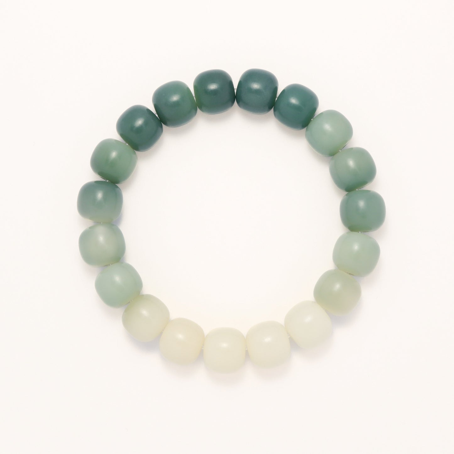 Spring Minty - Gradient Green Bodhi Root Bracelet