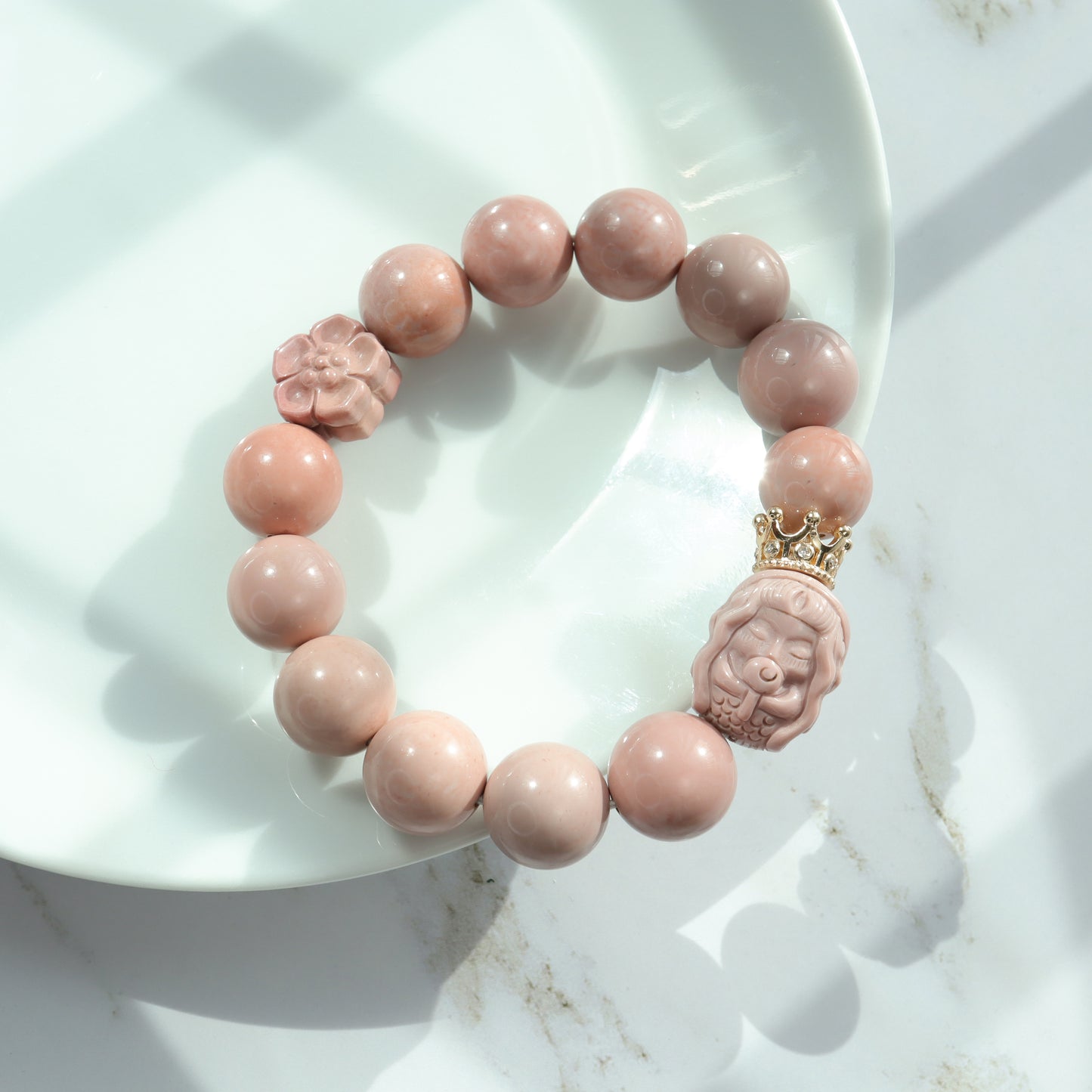 Mermaid Queen - Alashan Agate Bracelet