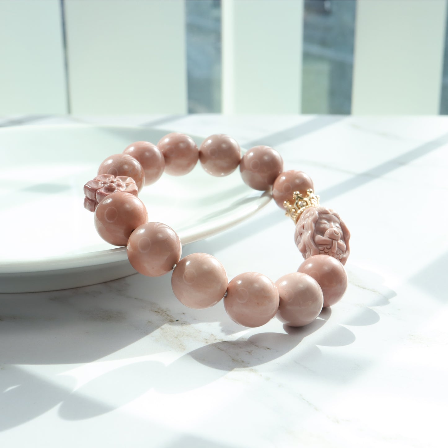 Mermaid Queen - Alashan Agate Bracelet