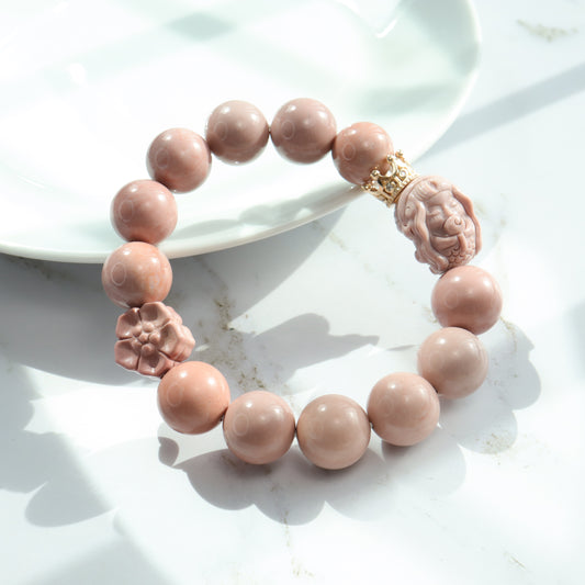 Mermaid Queen - Alashan Agate Bracelet