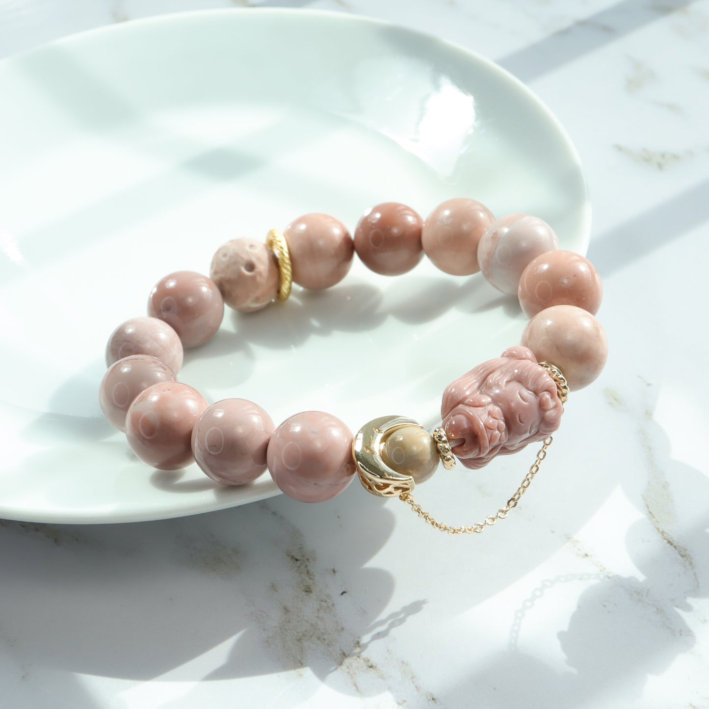Moon Goddess 2 - Sailor Moon Premium Alashan Agate Bracelet