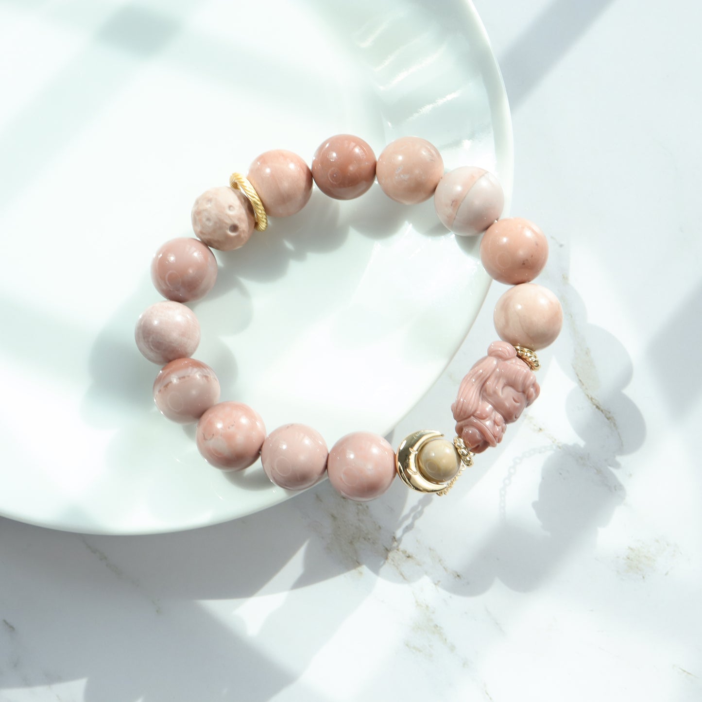 Moon Goddess 2 - Sailor Moon Premium Alashan Agate Bracelet